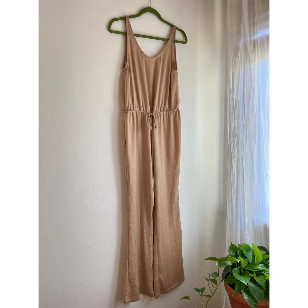 Van de Vort Beige Silky Jumpsuit